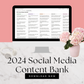 2024 Social Media Content Bank: 366 Days of Content